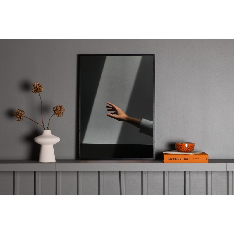 Rækkende Hånd Plakat - Grå