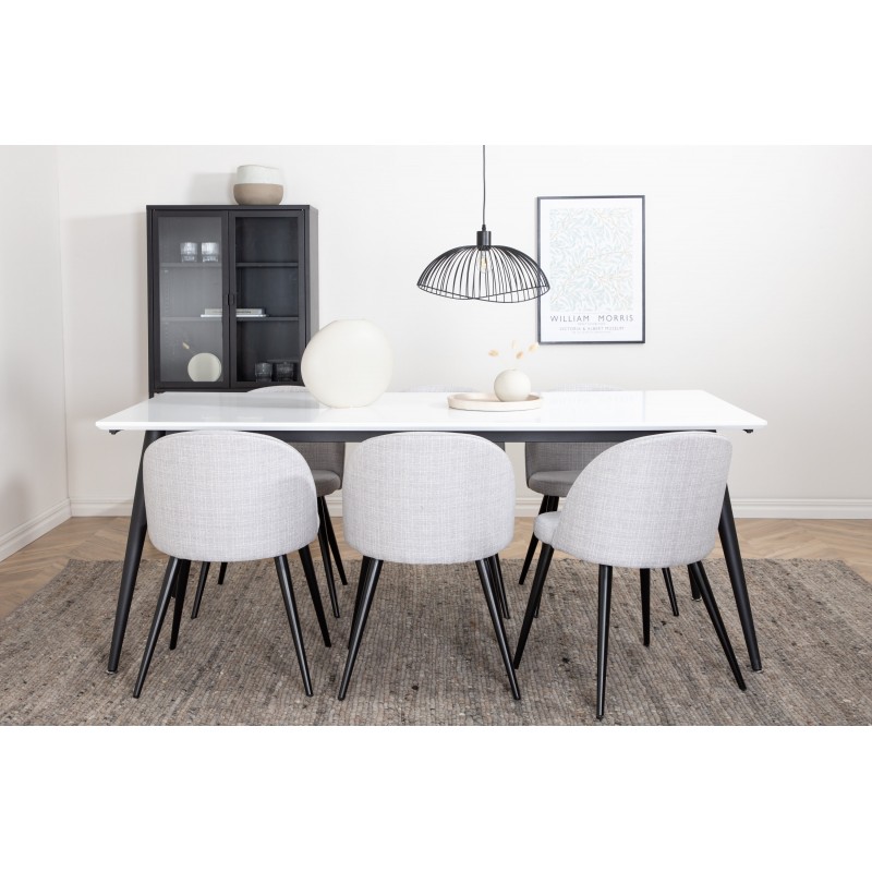 Jimmy Spisebordssæt - Sort og Grå