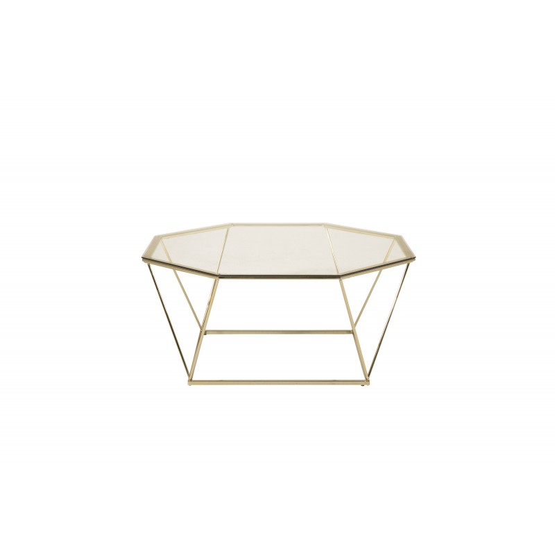 osterlen Bord - Messing og Transperant