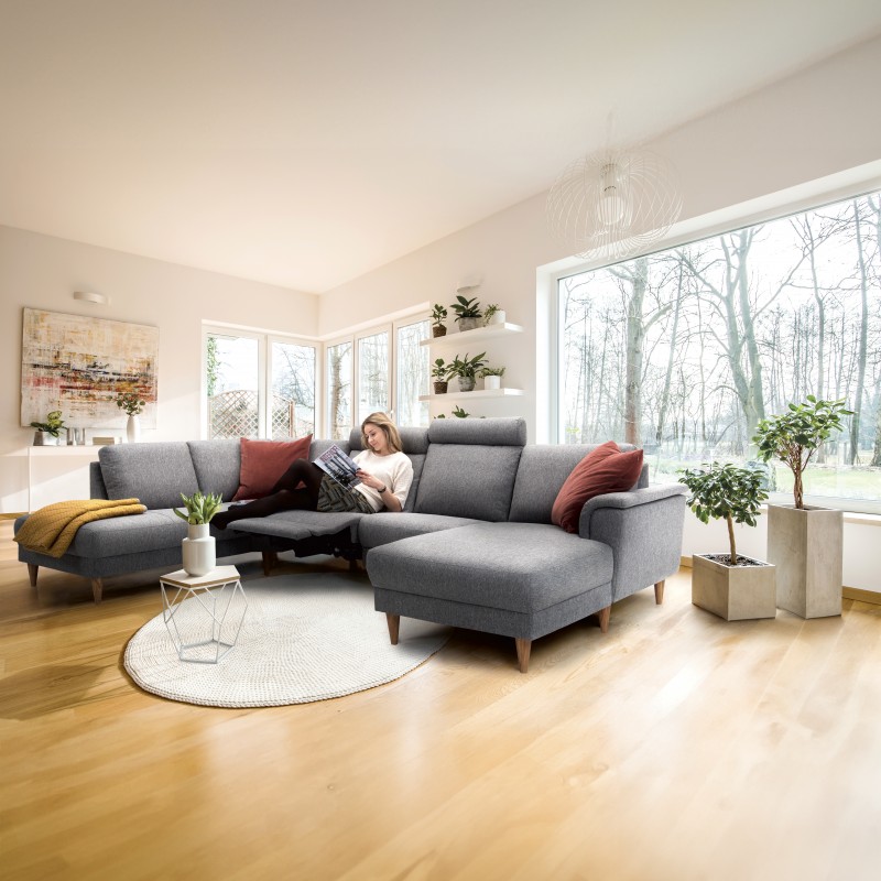 Hjort Knudsen Ballerup hjørnesofa med Højrevendt chaiselong