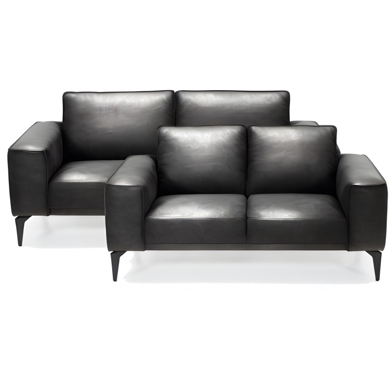 Hjort Knudsen Ishøj læder Sofasæt 2+3 pers.