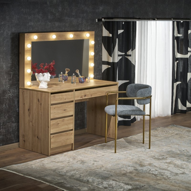 HOLLYWOOD XL Sminkebord med spejl - EG