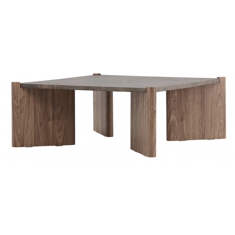 Rogaland Sofabord 100x100cm - Brun billede