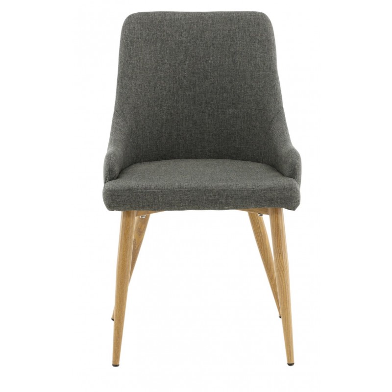 Plaza Spisestol  - Mørkegrå og Natur ben