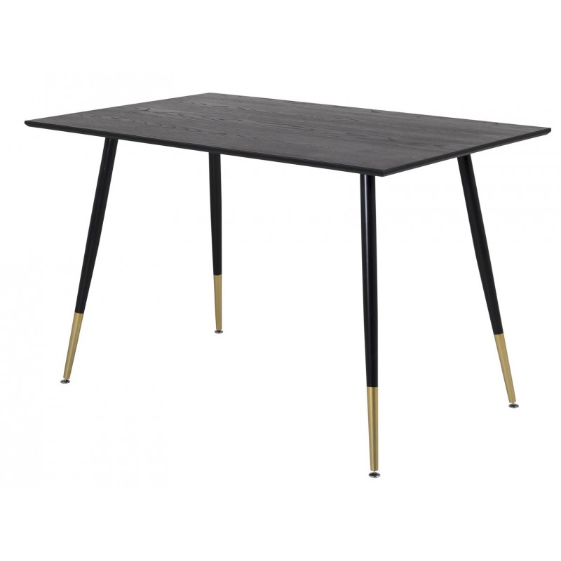 Dipp Spisebord 120x85cm - Sort og Messing