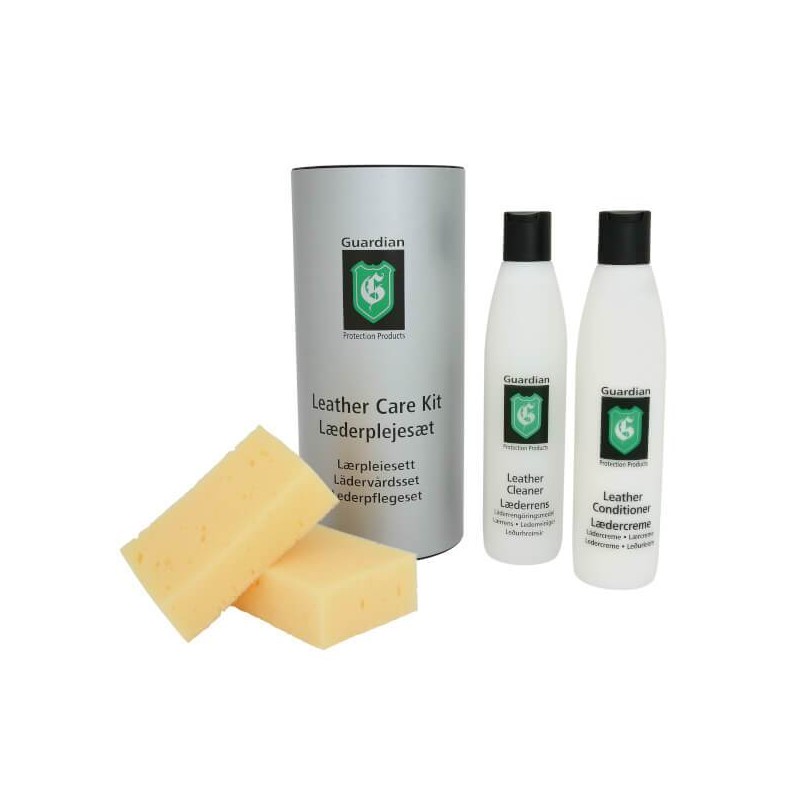 Guardian Læderplejesæt Læderrens + Lædercreme