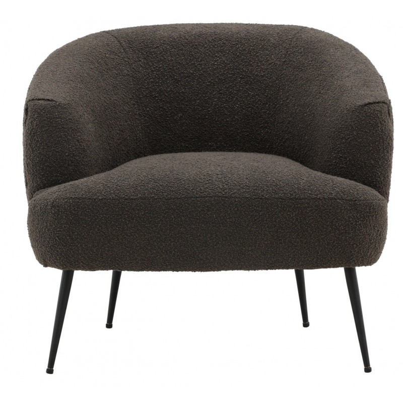 Derry Lænestol  - Mørkegrå Boucle stof