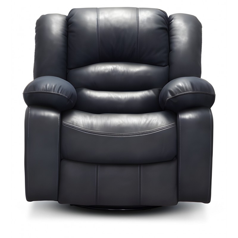 Cinema hvilestol med justerbar nakkestøtte - Sort Læder
