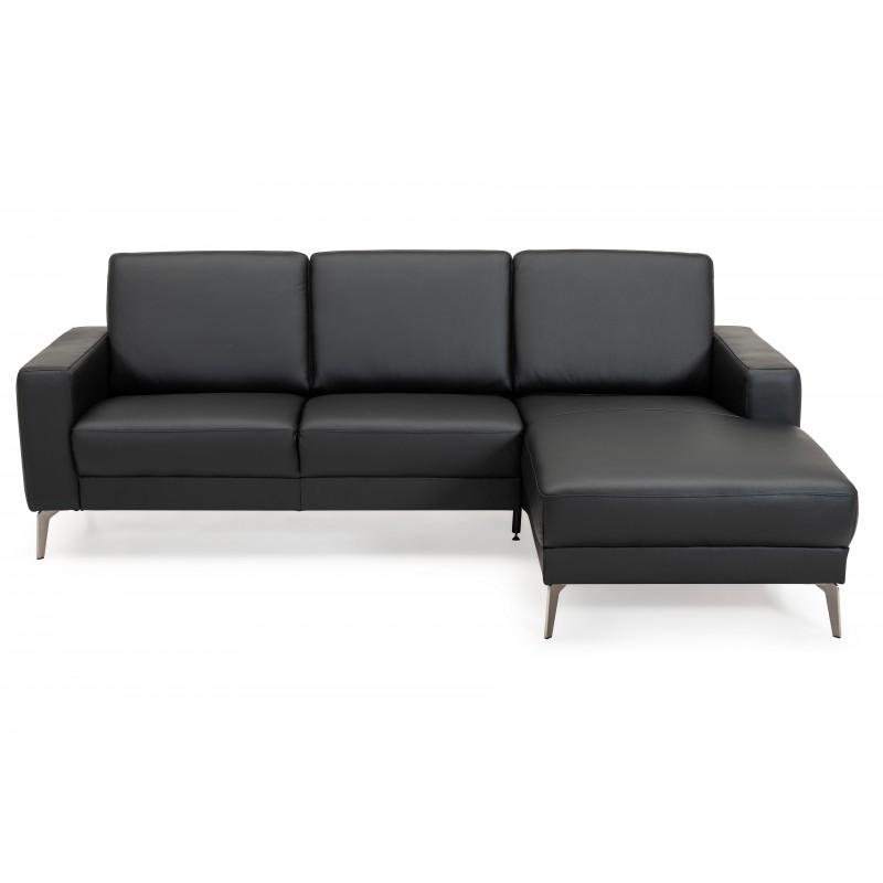 Lodbjerg Læder Chaiselong sofa Højrevendt