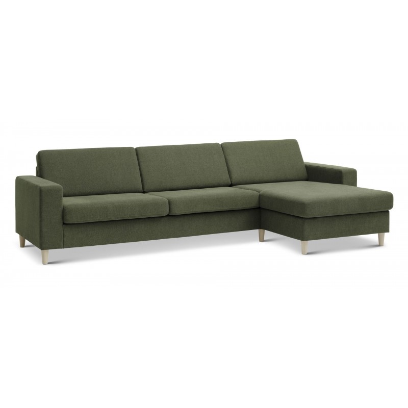 Thomas vendbar XL chaiselongsofa 308cm - Winther moss Grøn