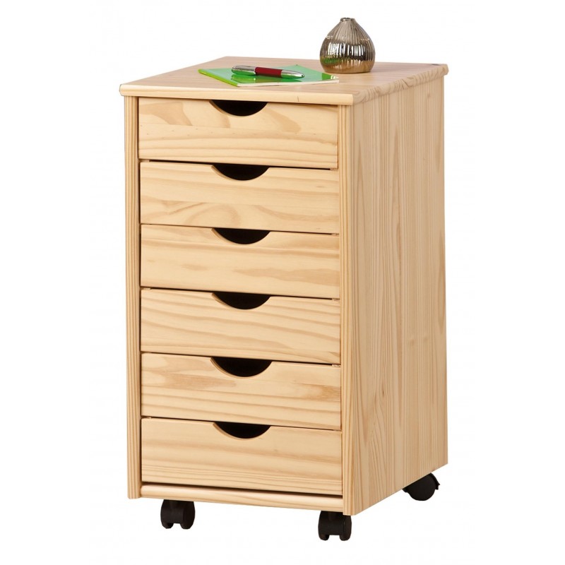 NILS Skuffesektion - skuffekassette i lakeret fyrretræ