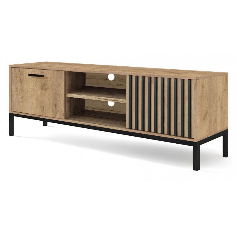 LAMINO  TV bord 180cm - craft eg og Sort