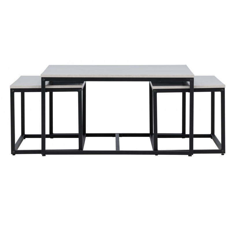 Solna Sofabordsæt - Sort og Grå billede