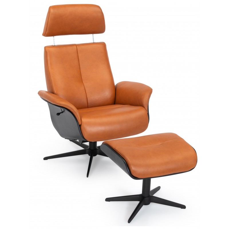 Hjort Knudsen Liam læder lænestol