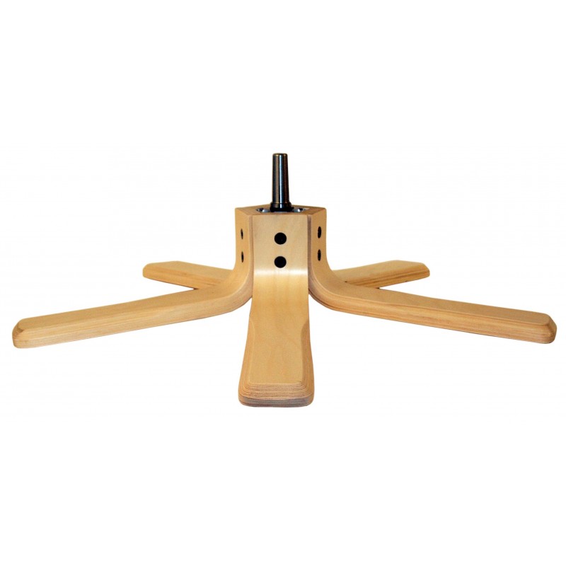 Kryds sokkel til lænestol - Valgfri træsort