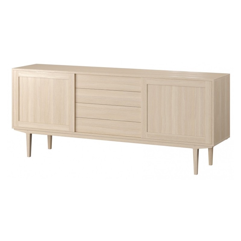 Casø 901 skænk med trælåger - Eg Hvidolie