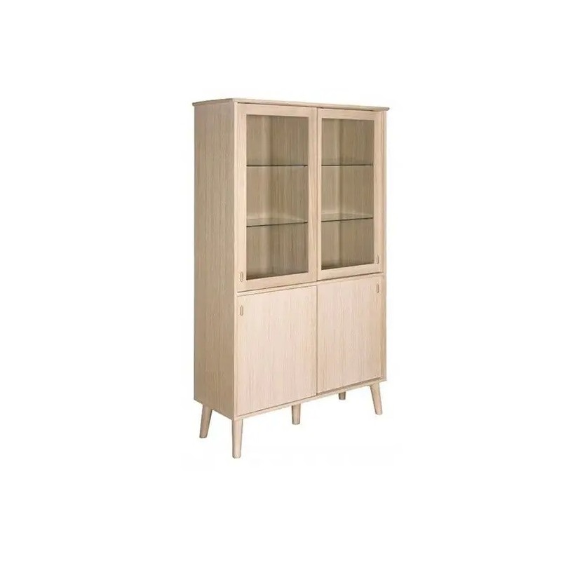 CASØ 120 vitrineskab - Eg hvidolie