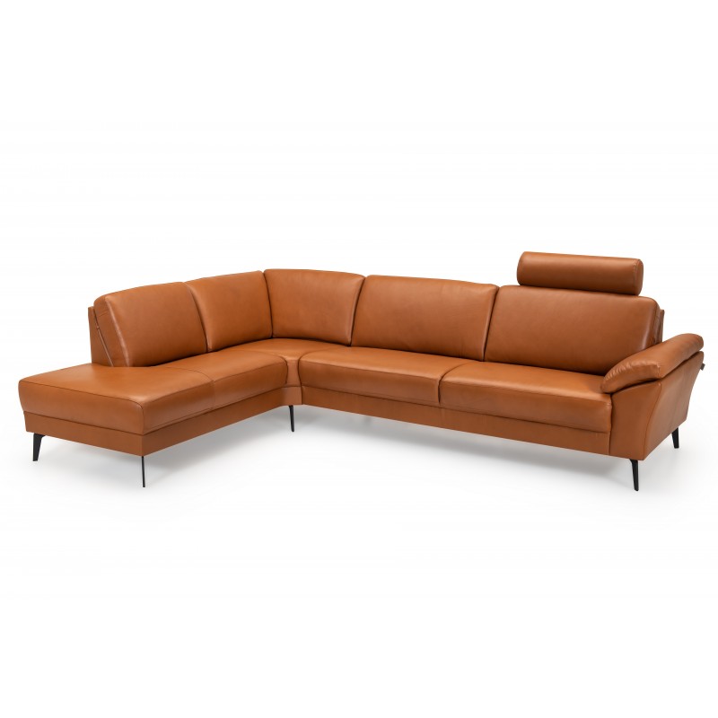 Hjort Knudsen Kolding Soleda Læder Hjørnesofa - Venstrevendt