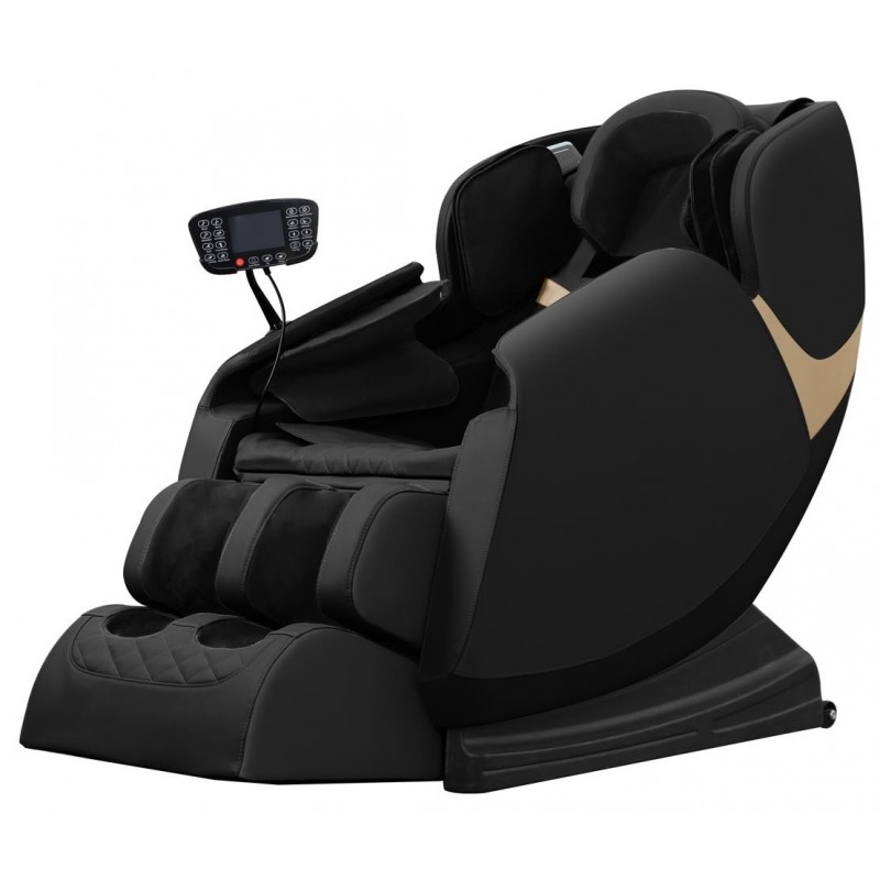 SOLARIA Massagestol med Varmefunktion - Farver: Sort / Guld