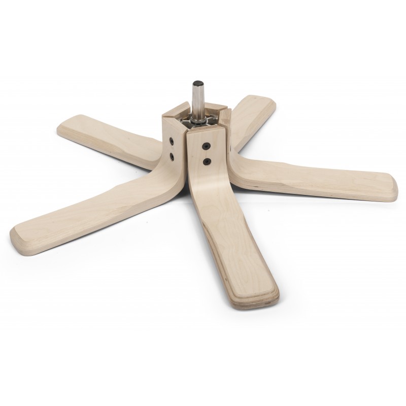 Kryds sokkel til lænestol - Valgfri træsort