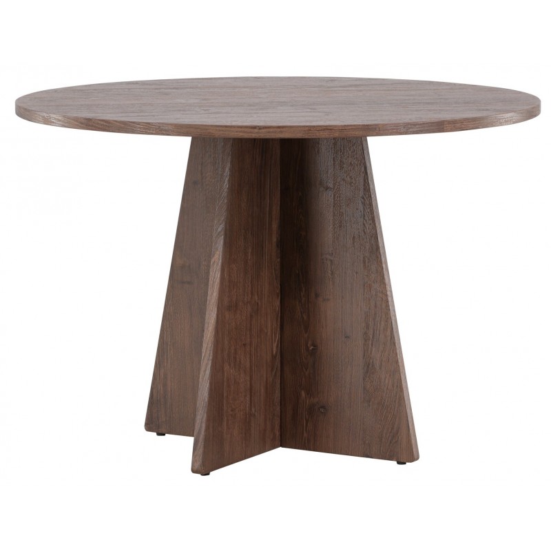 Bootcut Rundt spisebord Ø110 cm - Mocca billede