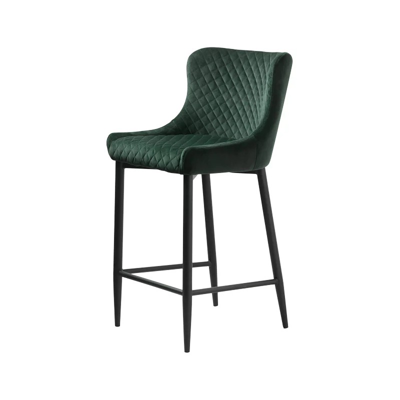 Boston Barstol - Grøn Velour