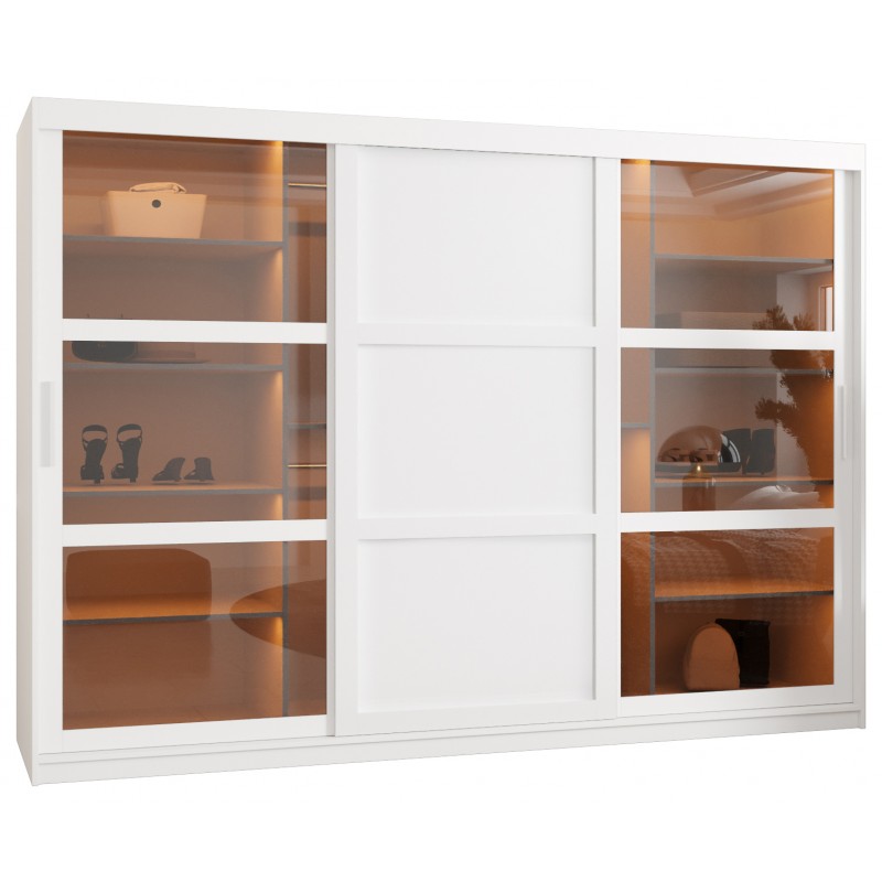 Dome 250 Garderobeskab  H200xB250  - Hvid