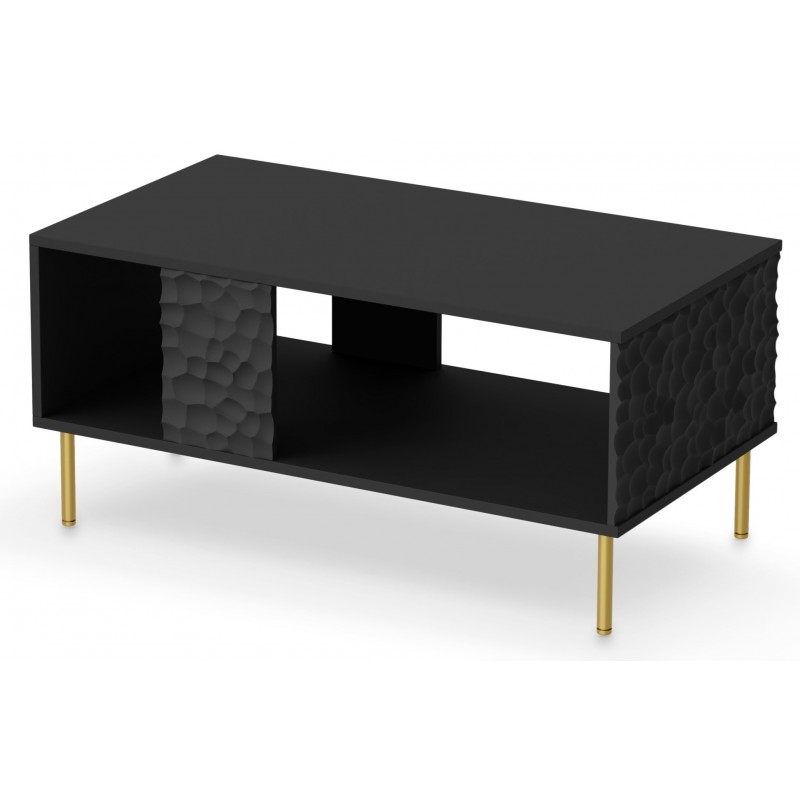 BULLET LAW-1 sofabord 92 x 50 cm - Sort/guld billede