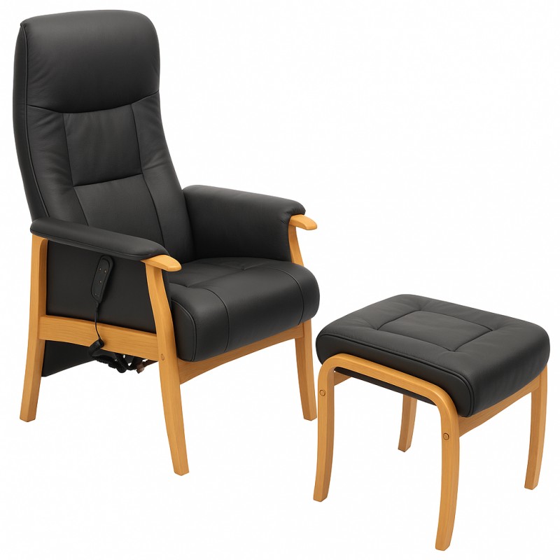 Hjort Knudsen – Otiumstol ægte læder