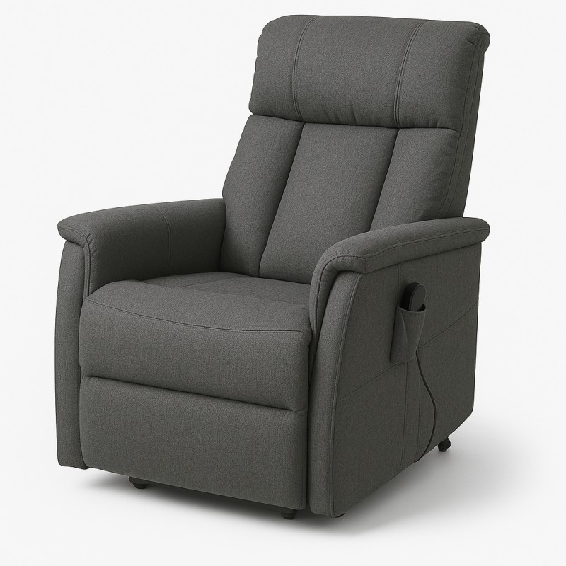 Fuglsang El betjent løftestol - Antracit Stof