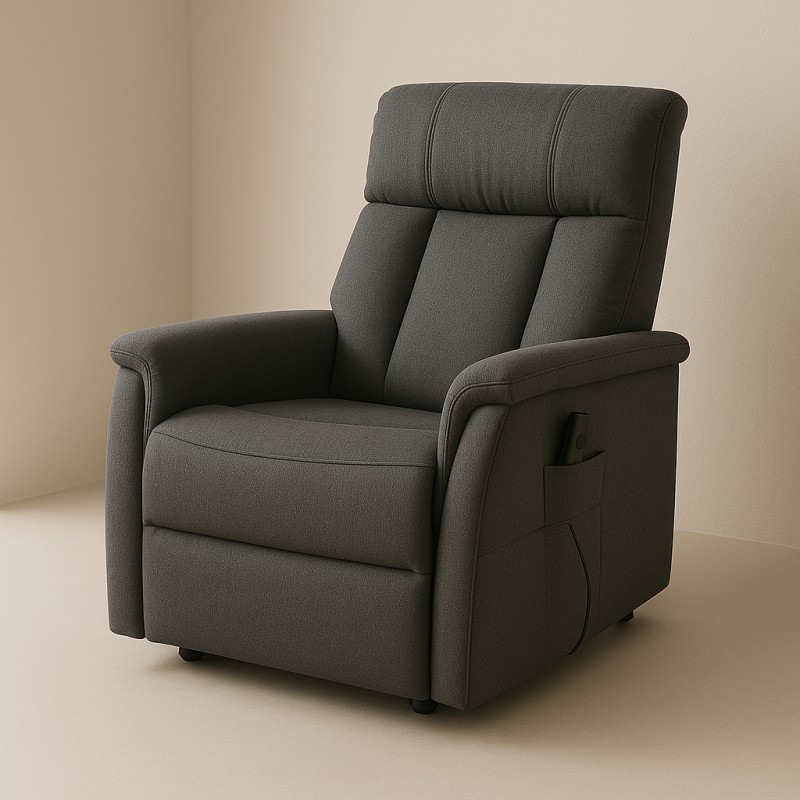 Fuglsang II El betjent løftestol med 2 motore - Antracit Stof