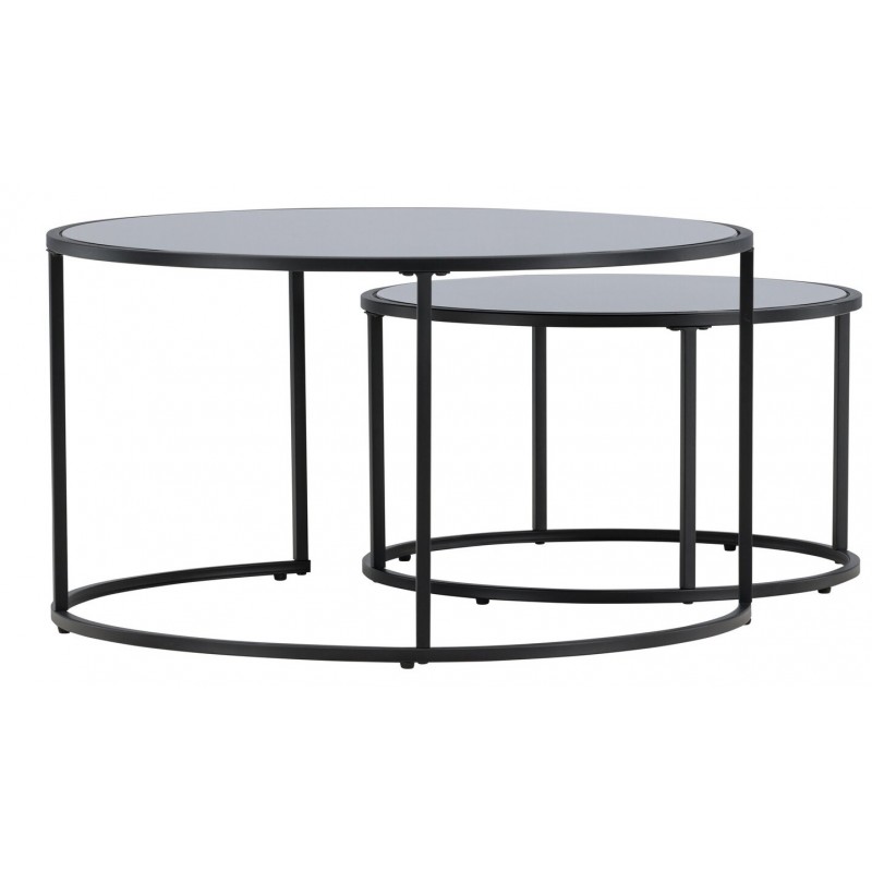 Twin Sofabordsæt - Sort billede