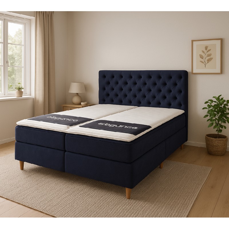 Valencia 5-Zonet Komplet kontinentalseng 180x200cm inkl Topmadras og ben OUTLET