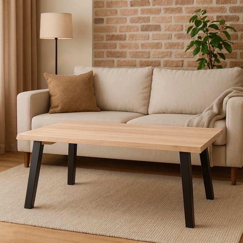 Westwood plankesofabord 120x80 - Hvidolieret