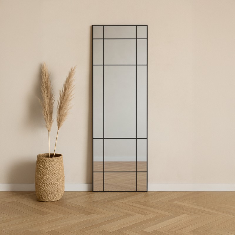 New Yorker spejl 193x67cm - Sort billede