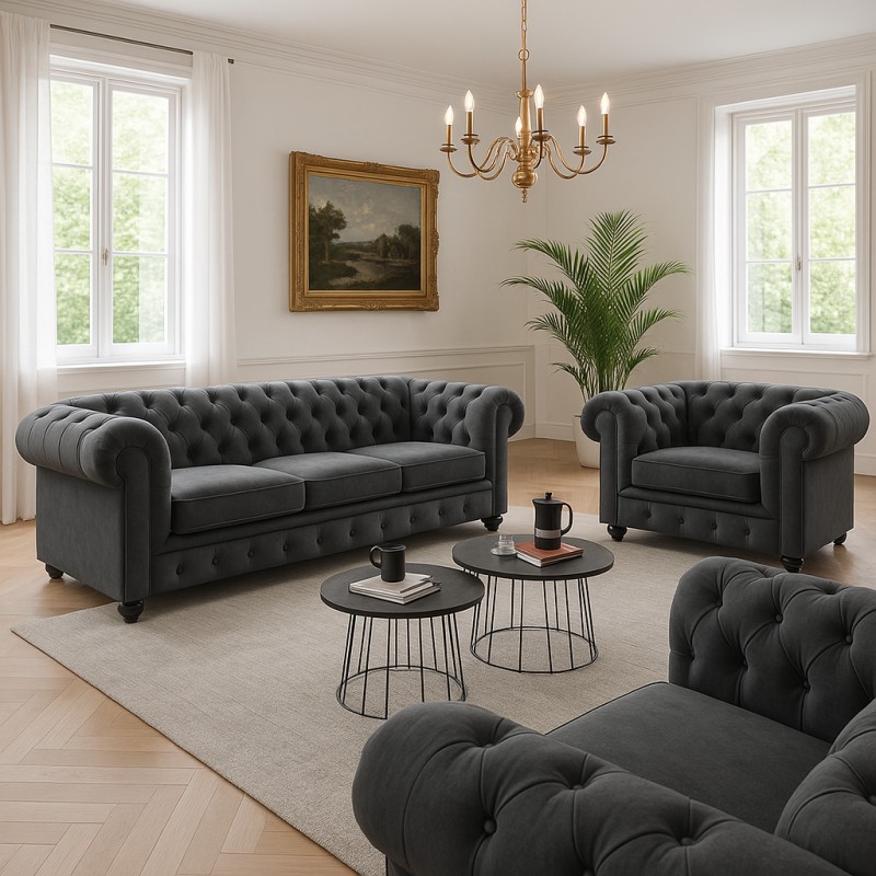 Chesterfield Manchester 1+2+3 pers sofasæt