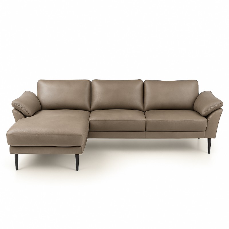 Thyregod Chaiselong Lædersofa Venstrevendt