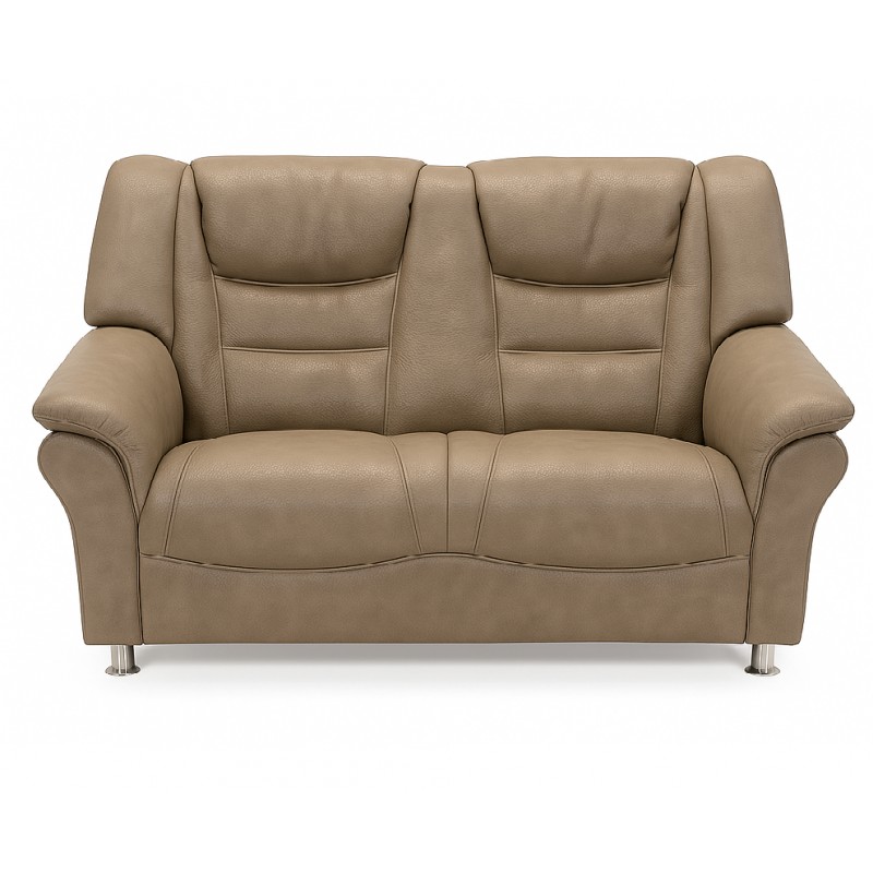 Hjort Knudsen Strib 2 Personers Soleda lædersofa