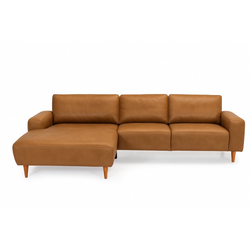 Hjort Knudsen Almind læder chaiselongsofa venstrevendt