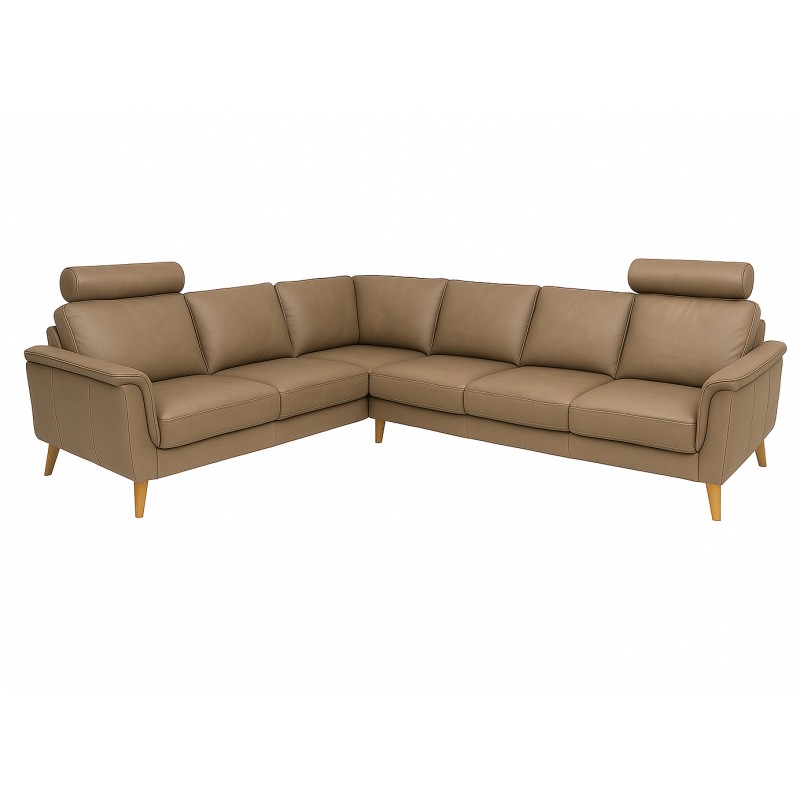 Hjort Knudsen Ballerup Læder Hjørnesofa