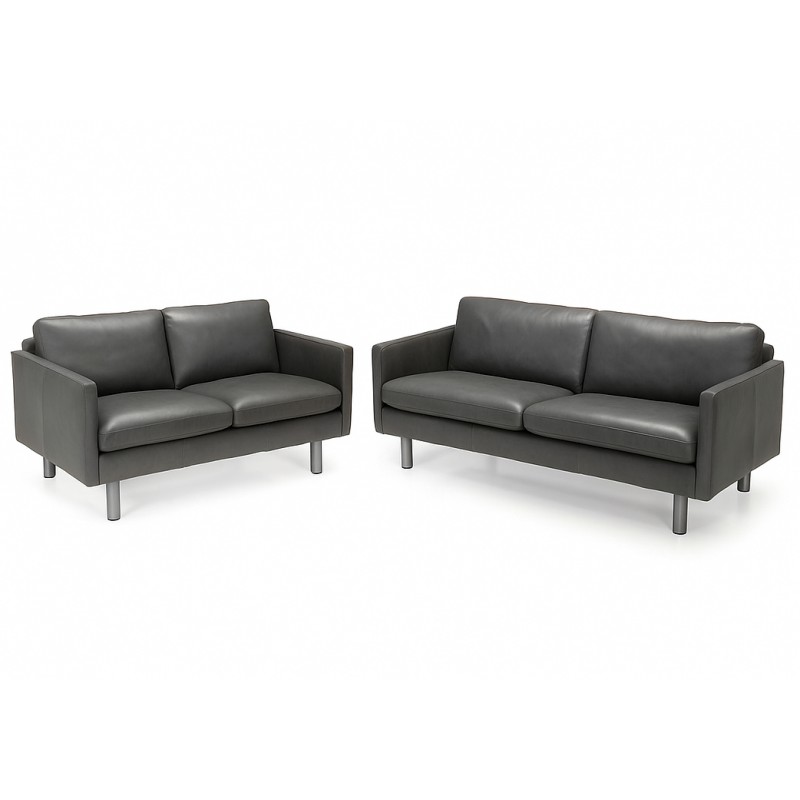 Hjort Knudsen Glostrup 2+3 pers. lædersofasæt