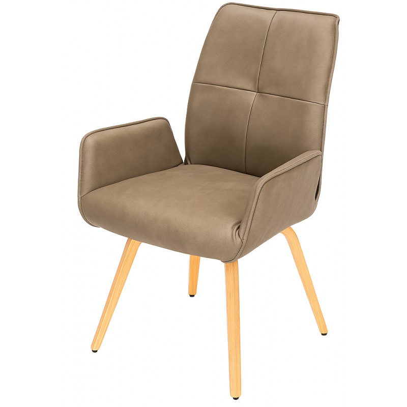 Hjort Knudsen Odense spisebordsstol - Ægte læder