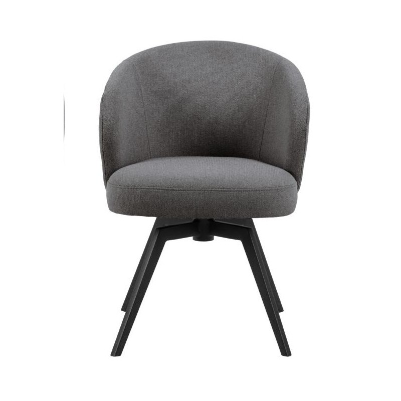 Darlene spisebordsstol med armlæn - Grå