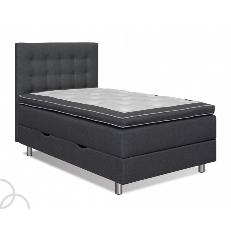 Accent Boksmadras M. Opbevaring 90x200 cm grå