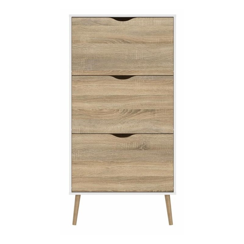 Charlie Skoskab m. 3 skuffer