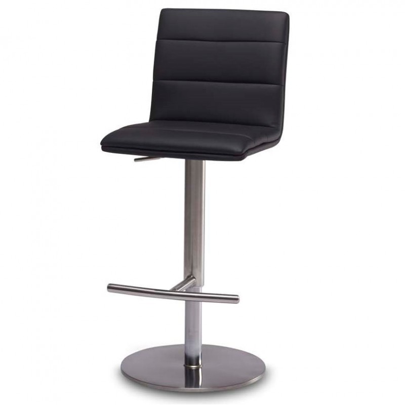 Petra Barstol sort med Krom stel