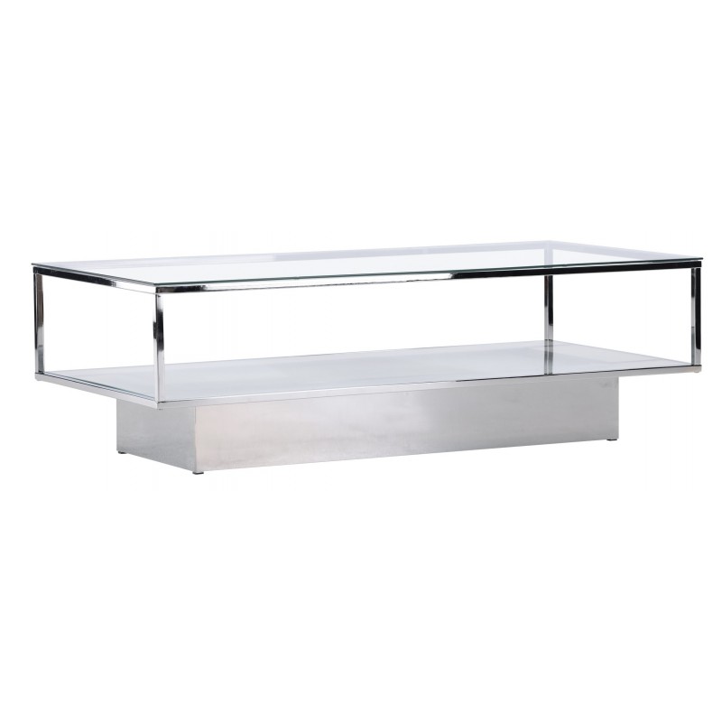 Maglehem Sofabord - Sølvgrå og Transperant billede