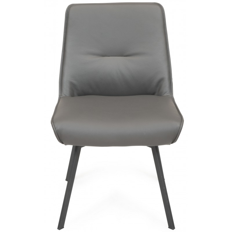 Hjort Knudsen Møn spisebordsstol ægte læder