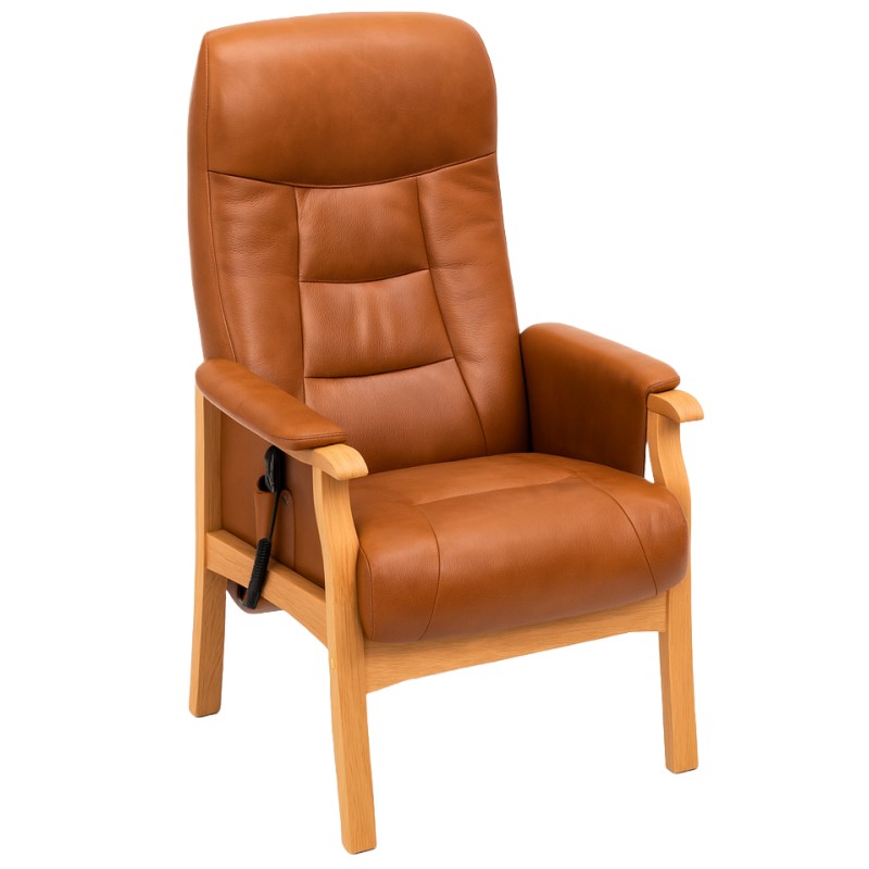 Hjort Knudsen - Otiumstol ægte læder