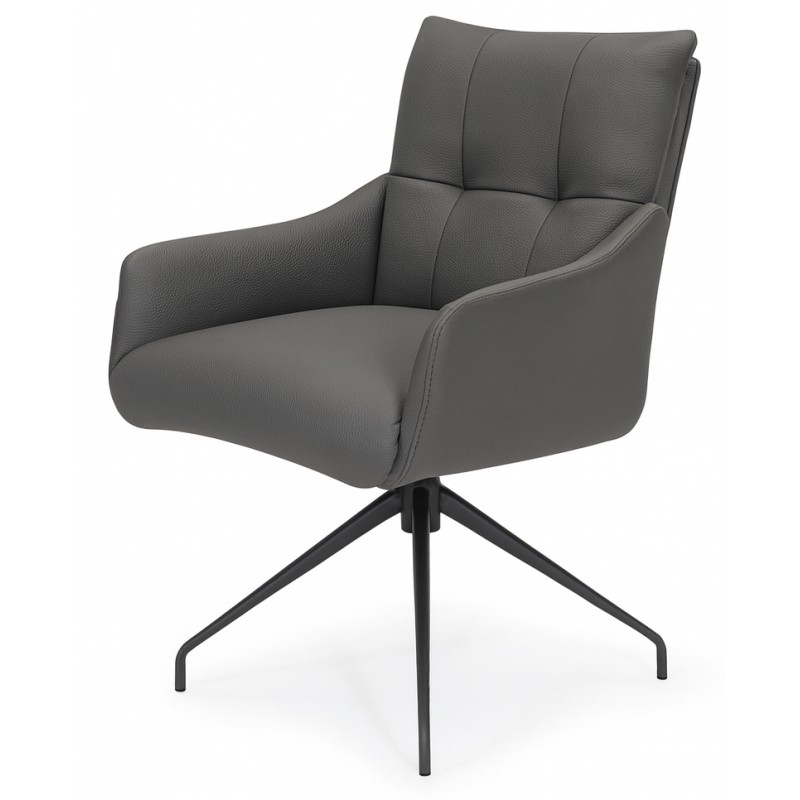 Hjort Knudsen Fredericia spisebordsstol ægte læder